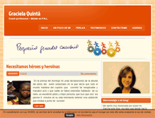 Tablet Screenshot of gracielaquinta.com